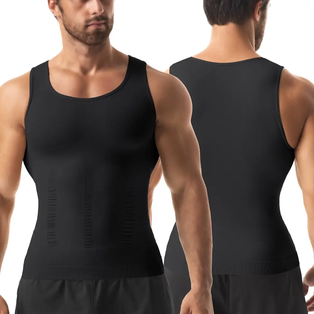Men's Mesh Shapewear Compression Tank Top 