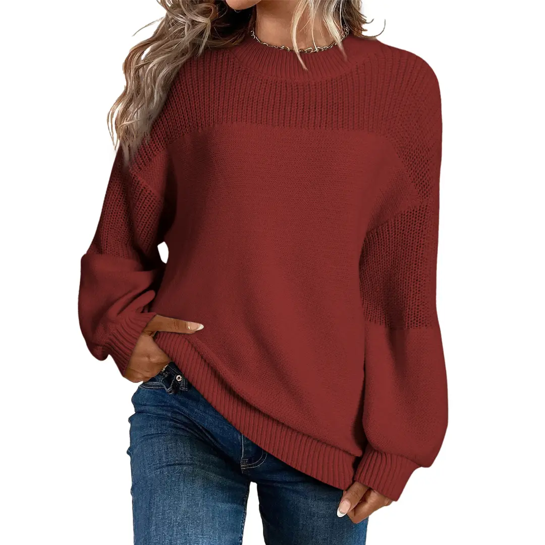 Dokotoo Women's Casual Long Sleeve Knit Sweater