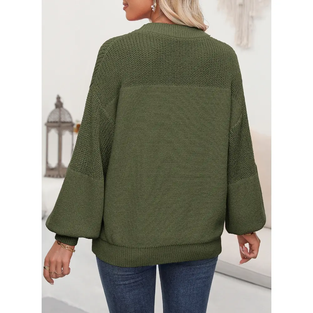 Dokotoo Women's Casual Long Sleeve Knit Sweater