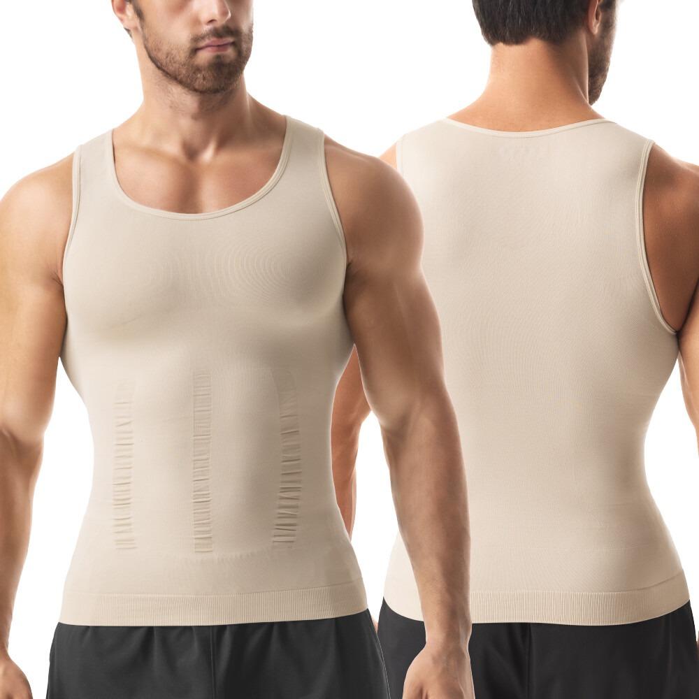 Men's Compression Shaper Vest Shapewear Tank Top (1/2/3/4/5-Pack, 4-Pack Value Set) - Lightweight, Breathable Elastic Soft Stretchy Fabric, Sleeveless Mesh, Tummy Control, Sleeveless Freedom, Sport to Casual Activewear for Daily & Workout Under Shirts