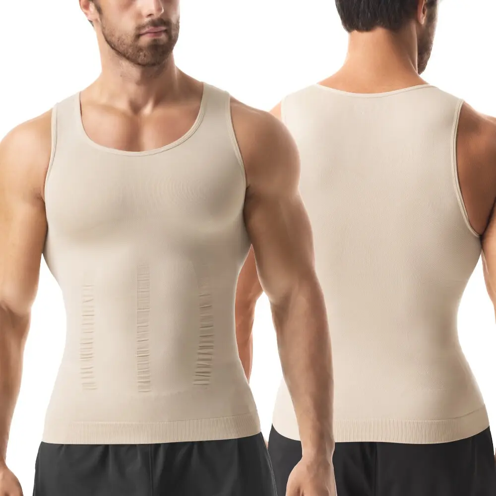 Men's Mesh Shapewear Compression Tank Top 