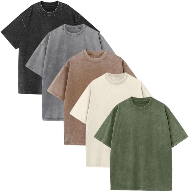 Oversized Unisex Vintage Heavyweight Cotton T-Shirts
