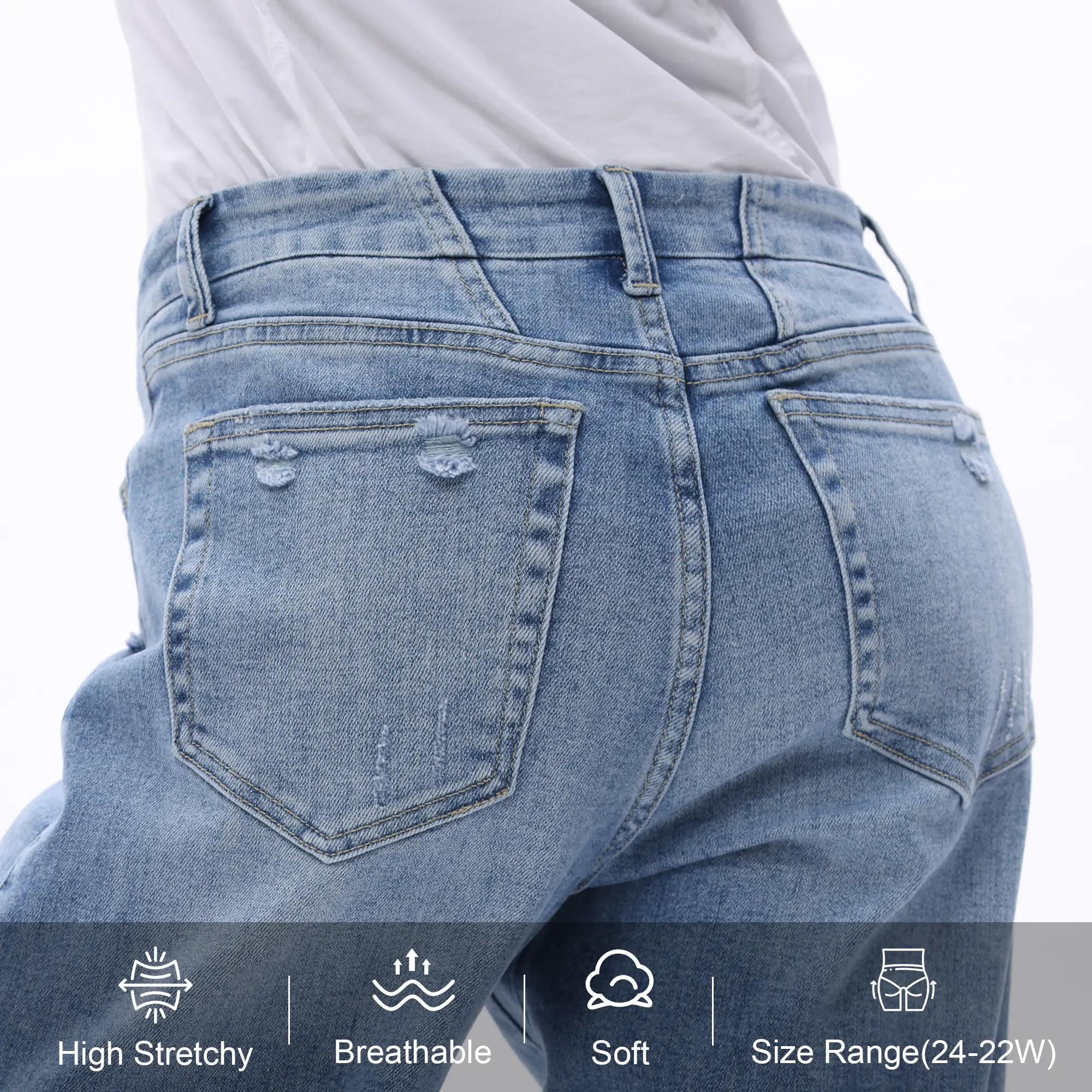  Wide Leg Raw Hem Jeans