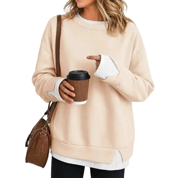 Women's  Two Piece Layered Sweatshirt
