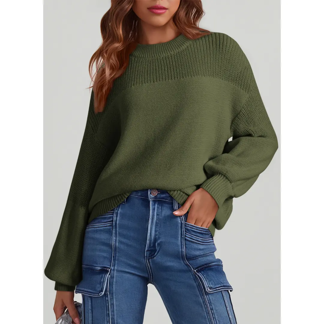 Dokotoo Women's Casual Long Sleeve Knit Sweater