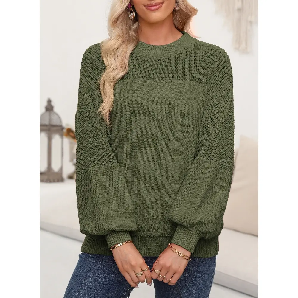 Dokotoo Women's Casual Long Sleeve Knit Sweater