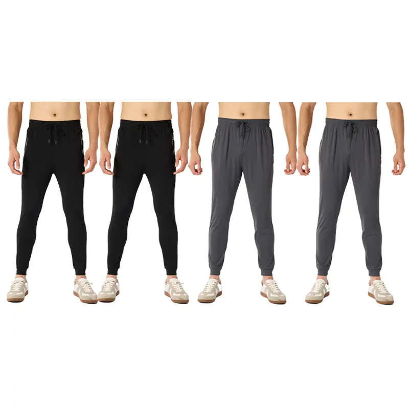 4-Pack Men's Joggers with Zipper Pockets