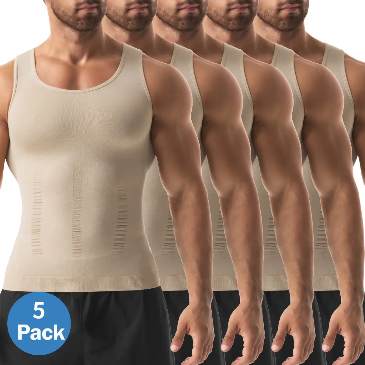 Men's Mesh Shapewear Compression Tank Top 