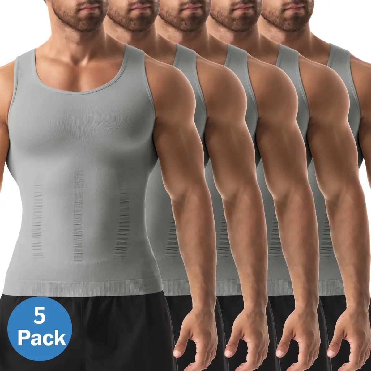 Men's Mesh Shapewear Compression Tank Top 