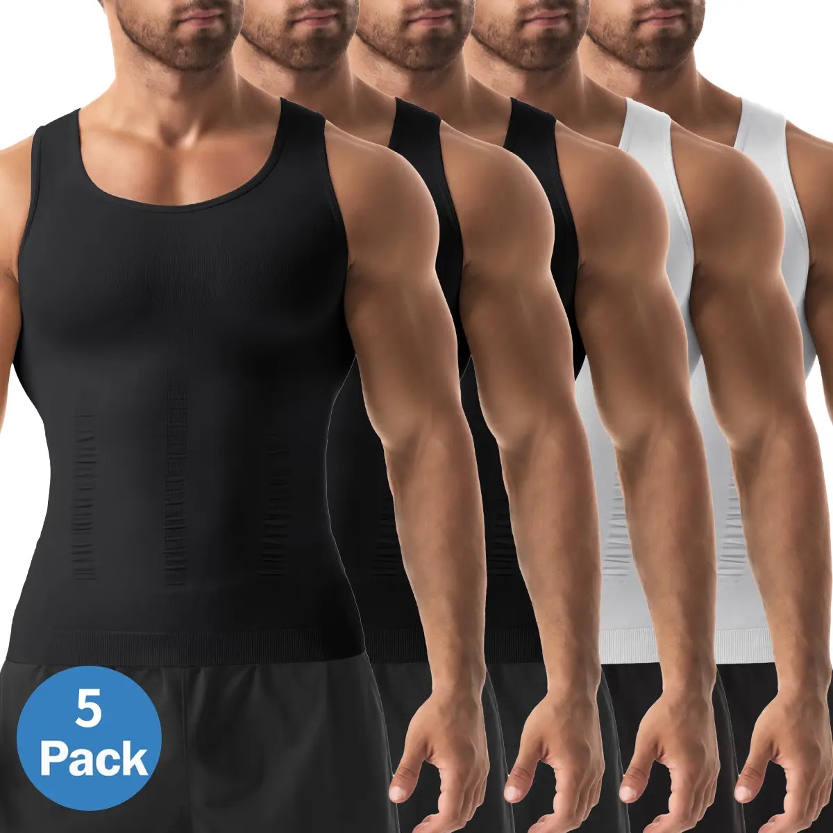 Men's Mesh Shapewear Compression Tank Top 