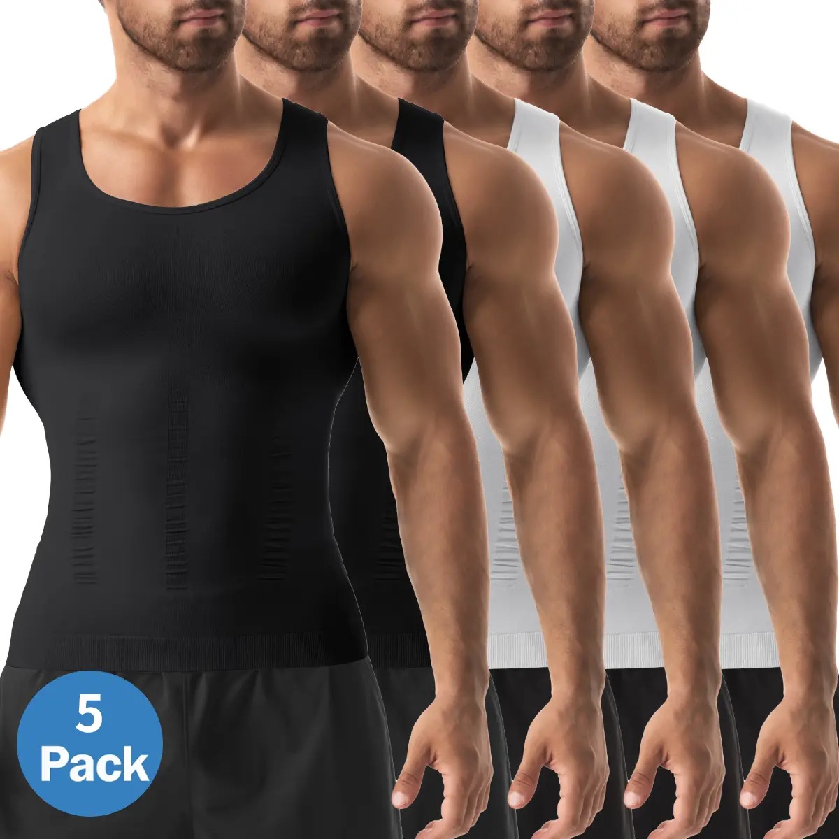 Men's Mesh Shapewear Compression Tank Top 