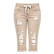 Fashion Distressed Ripped Capri Jeans