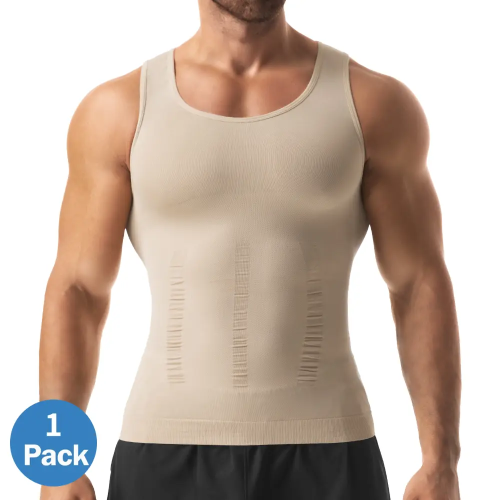 Men's Mesh Shapewear Compression Tank Top 