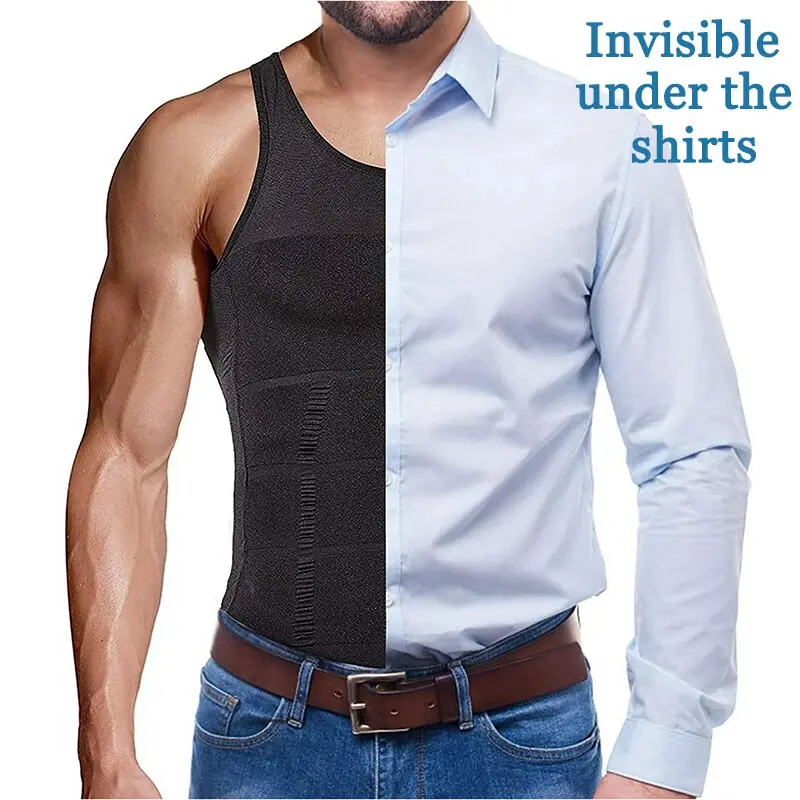 Men's Mesh Shapewear Compression Tank Top 
