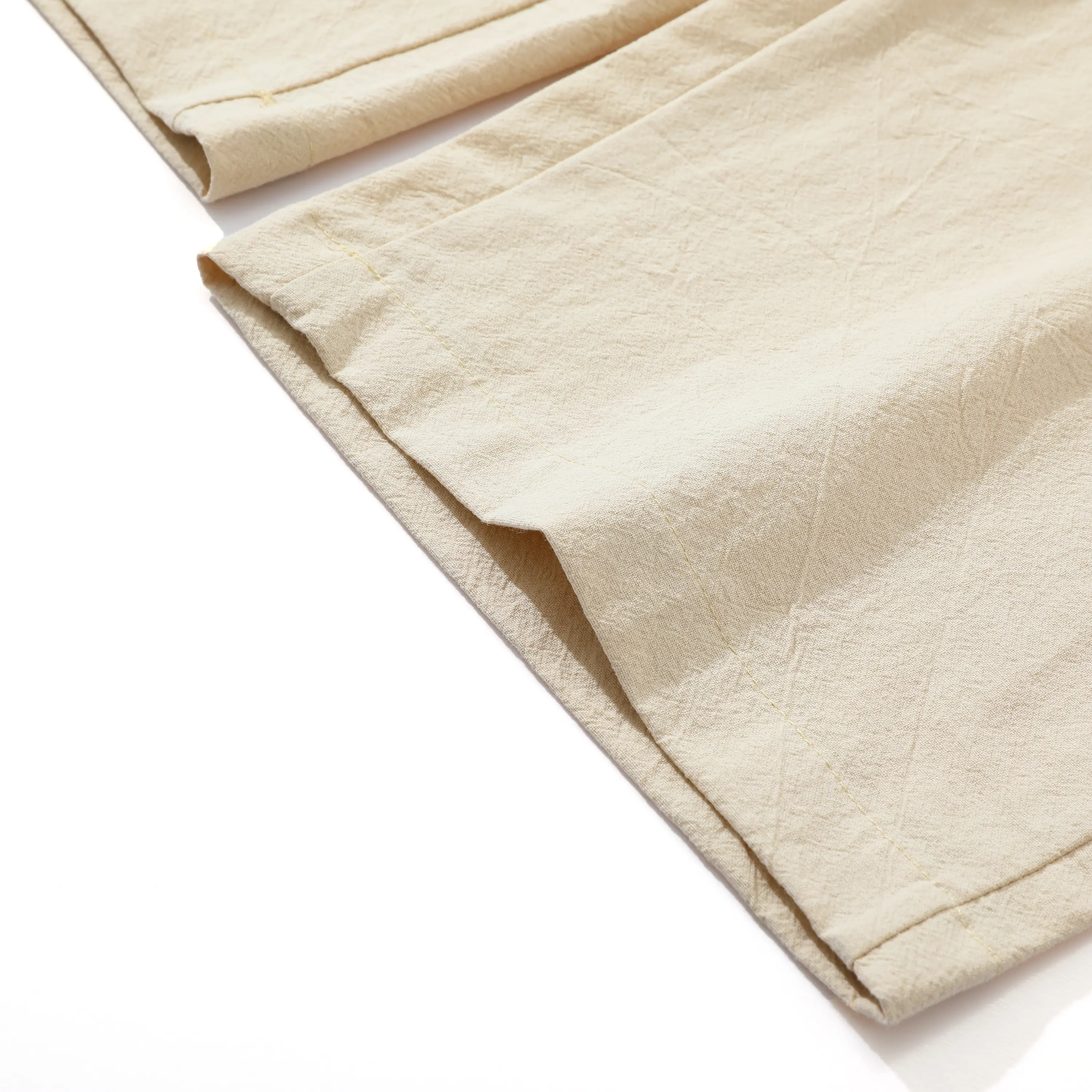 (4-Pack)Summer Casual Elastic Waist Drawstring Wide Leg Breathable Pants