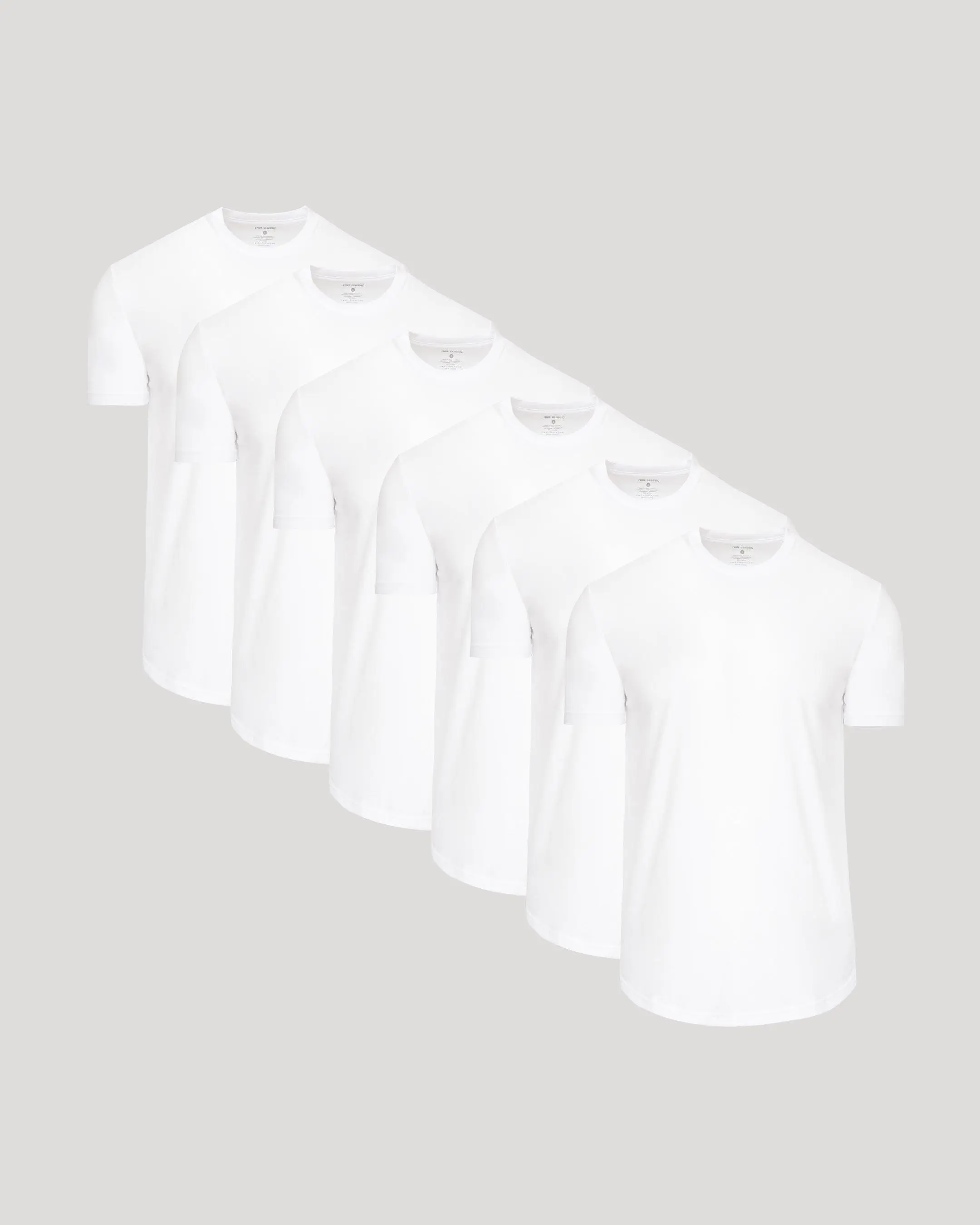 True Classic Men's Curved Hem Crew Neck T-Shirt