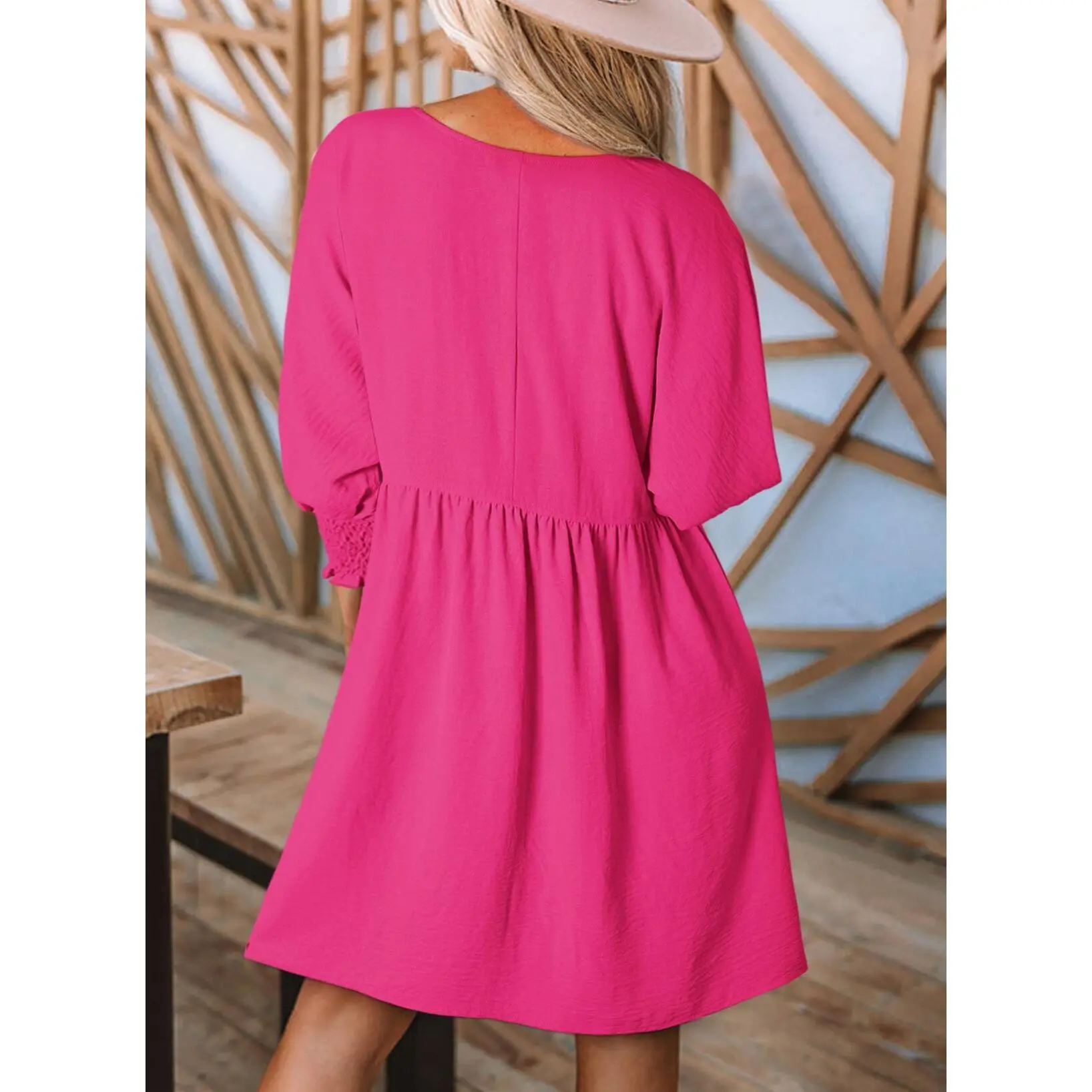 Dokotoo Women's Black Summer Tunic Dress Casual Loose Fit Mini S
