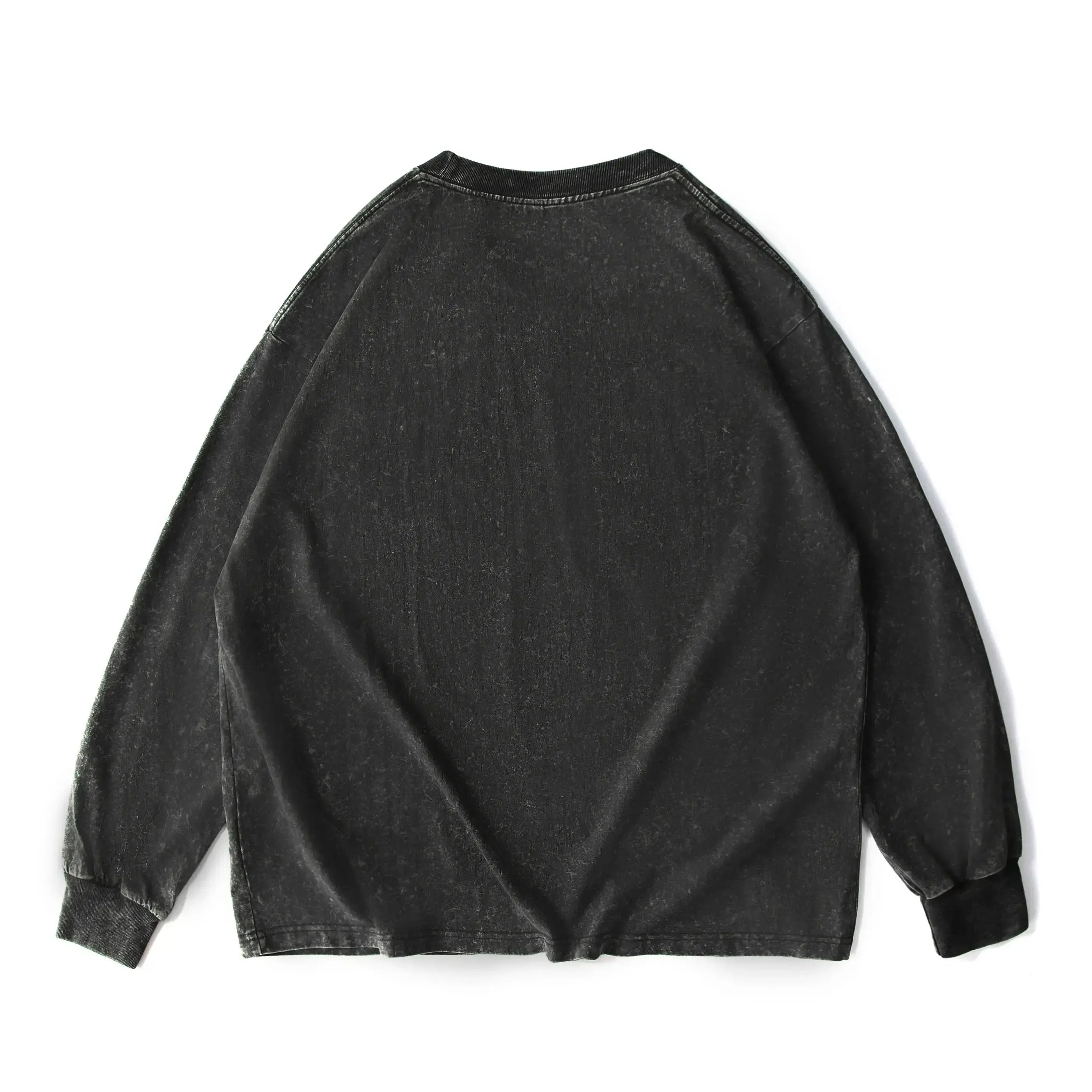Unisex Oversized Washed Distressed Cotton Sweatshirt