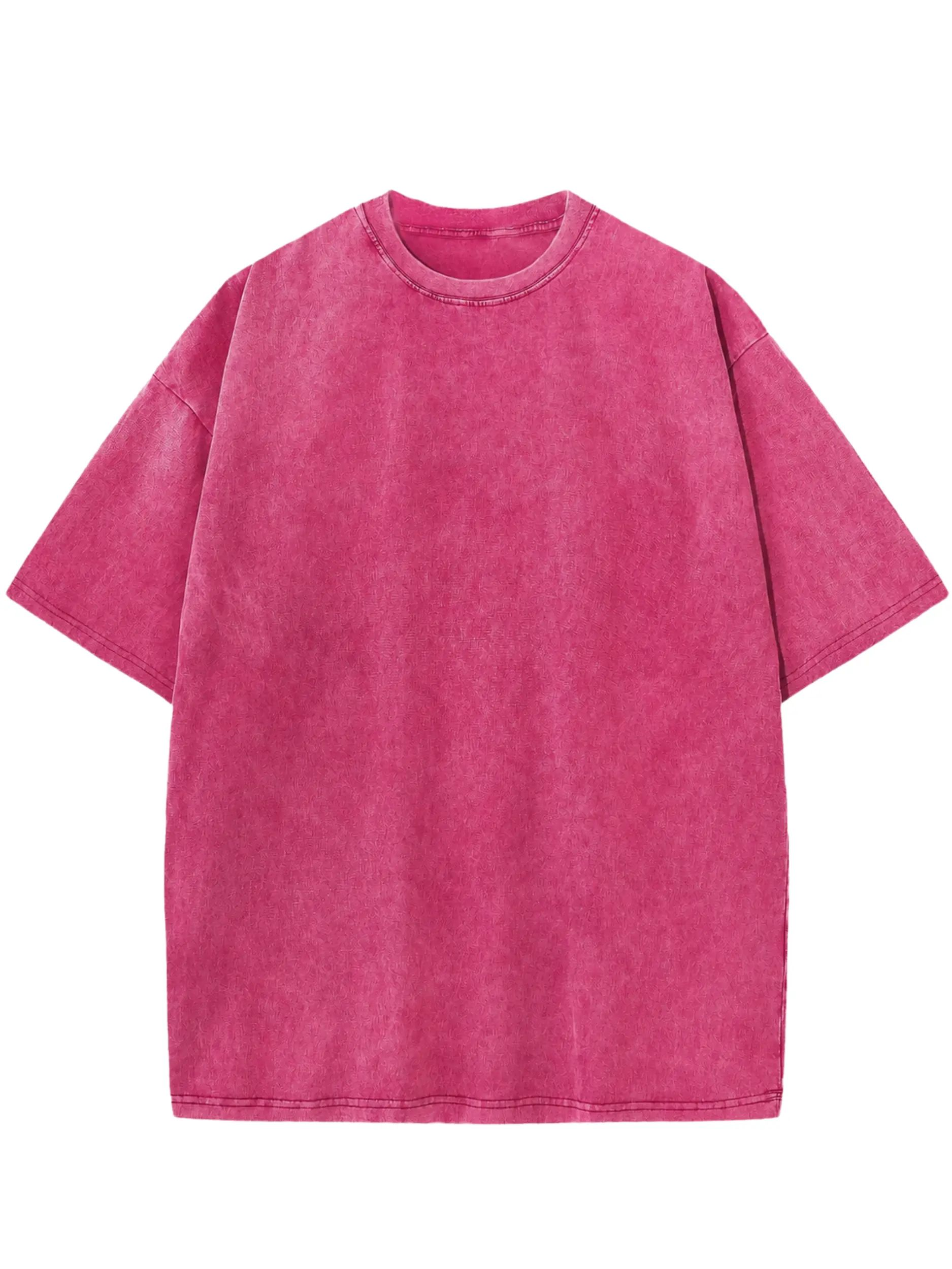 Unisex 240 GSM Heavyweight Acid-Wash Oversized T-Shirt