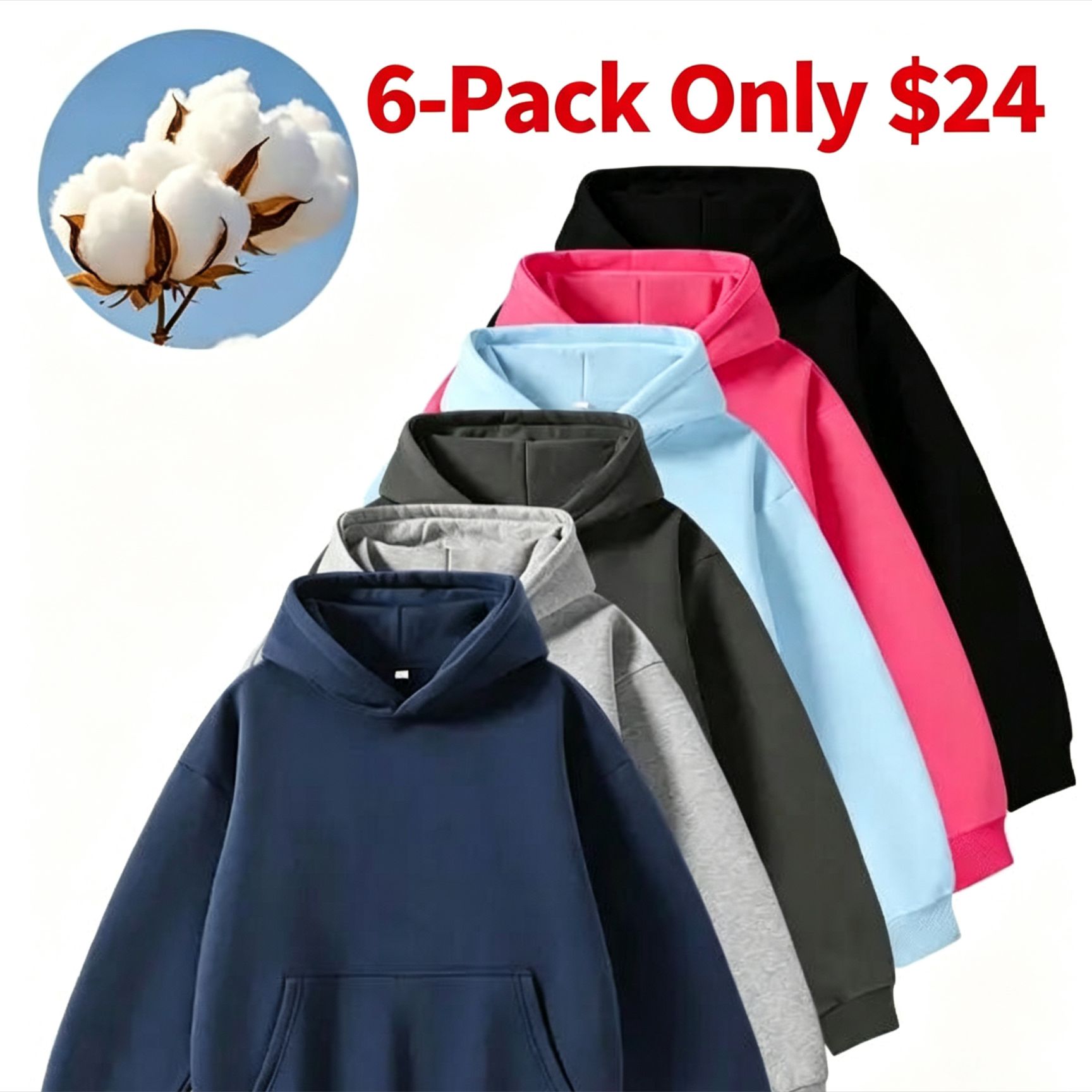 Cotton Hooded Sweatshirt