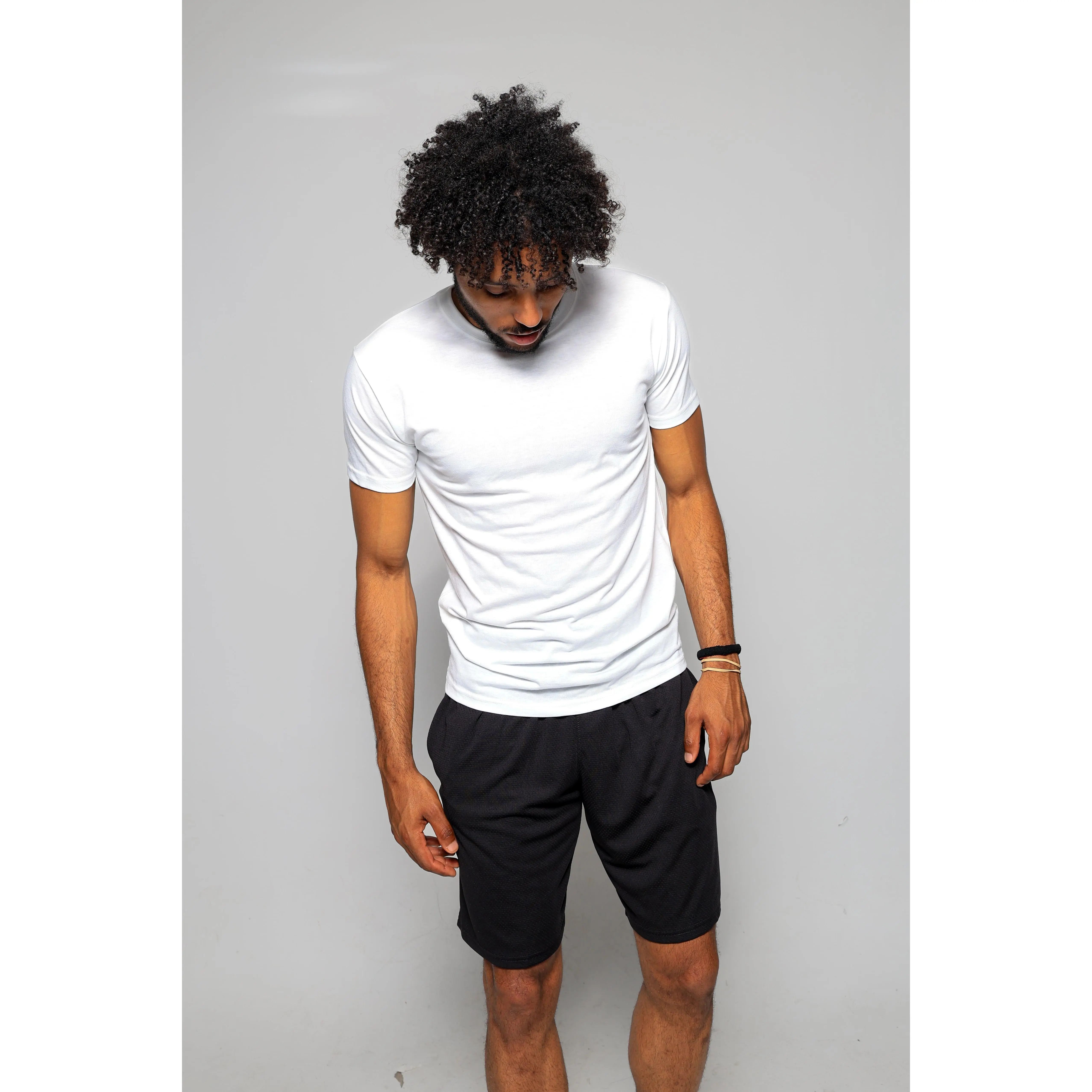 Men’s 3-Pack Slim Fit Crewneck T-Shirts – White & Black