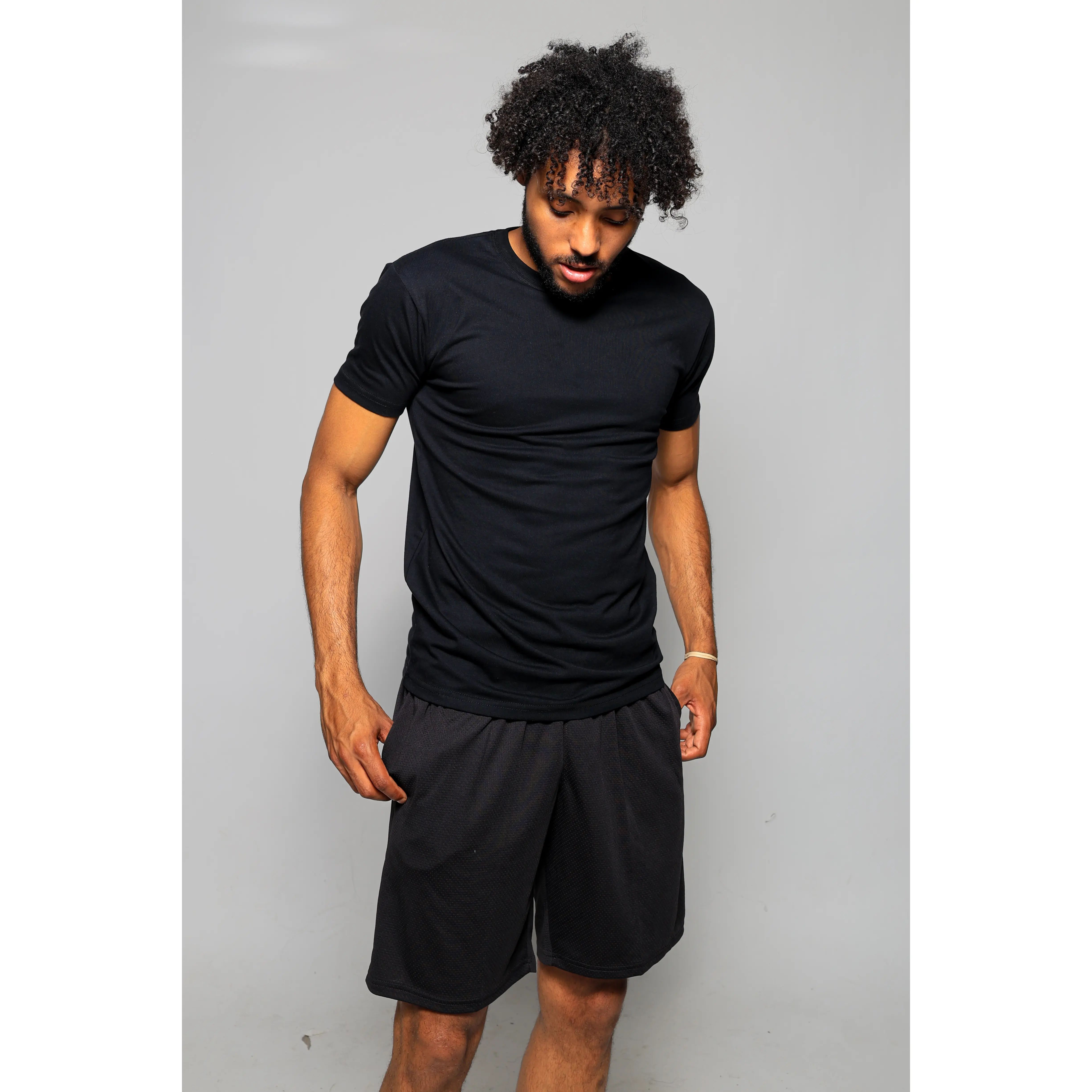 Men’s 3-Pack Slim Fit Crewneck T-Shirts – White & Black