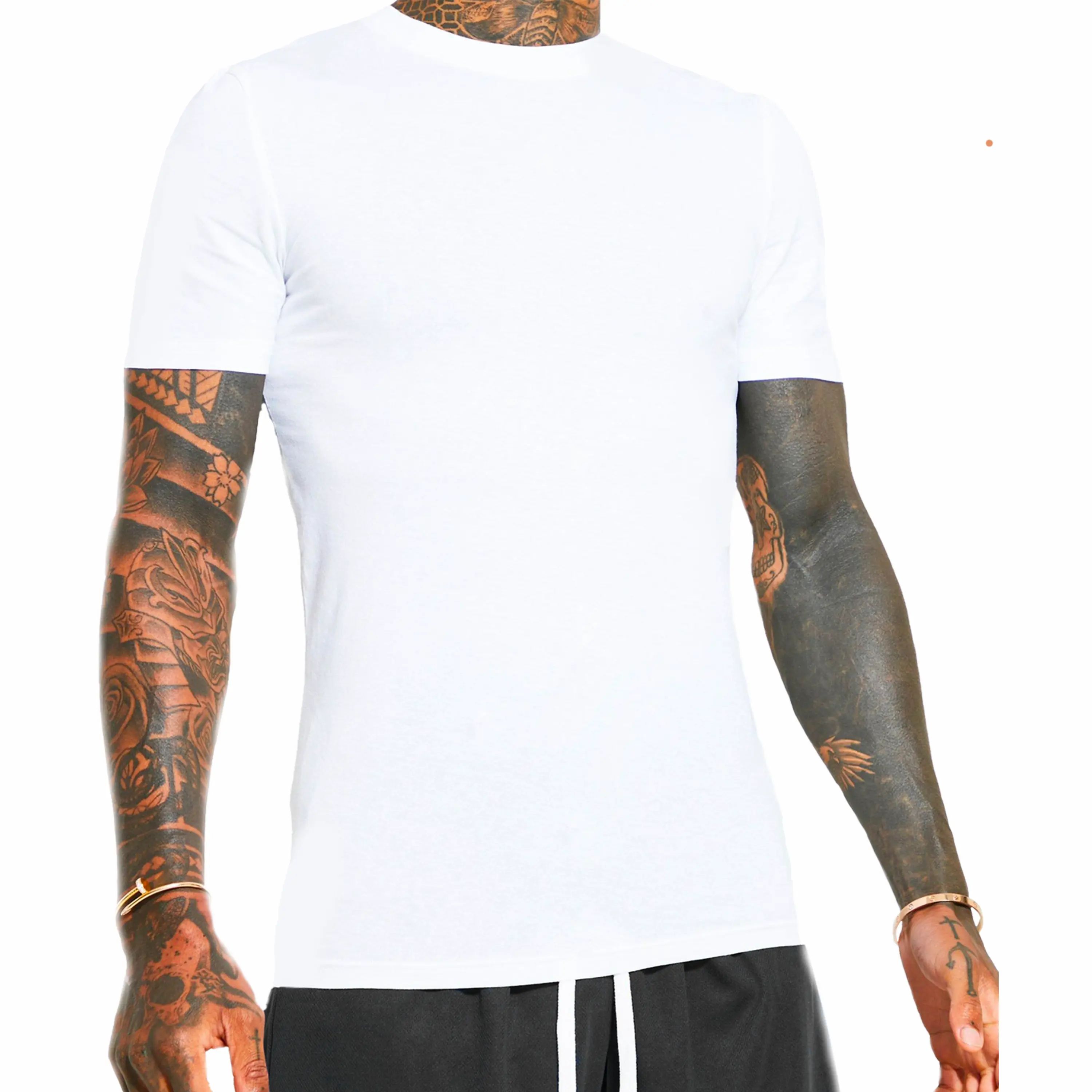 Men’s 3-Pack Slim Fit Crewneck T-Shirts – White & Black
