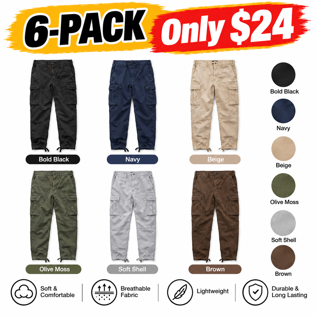 Men’s Lived-In Cargo Pants