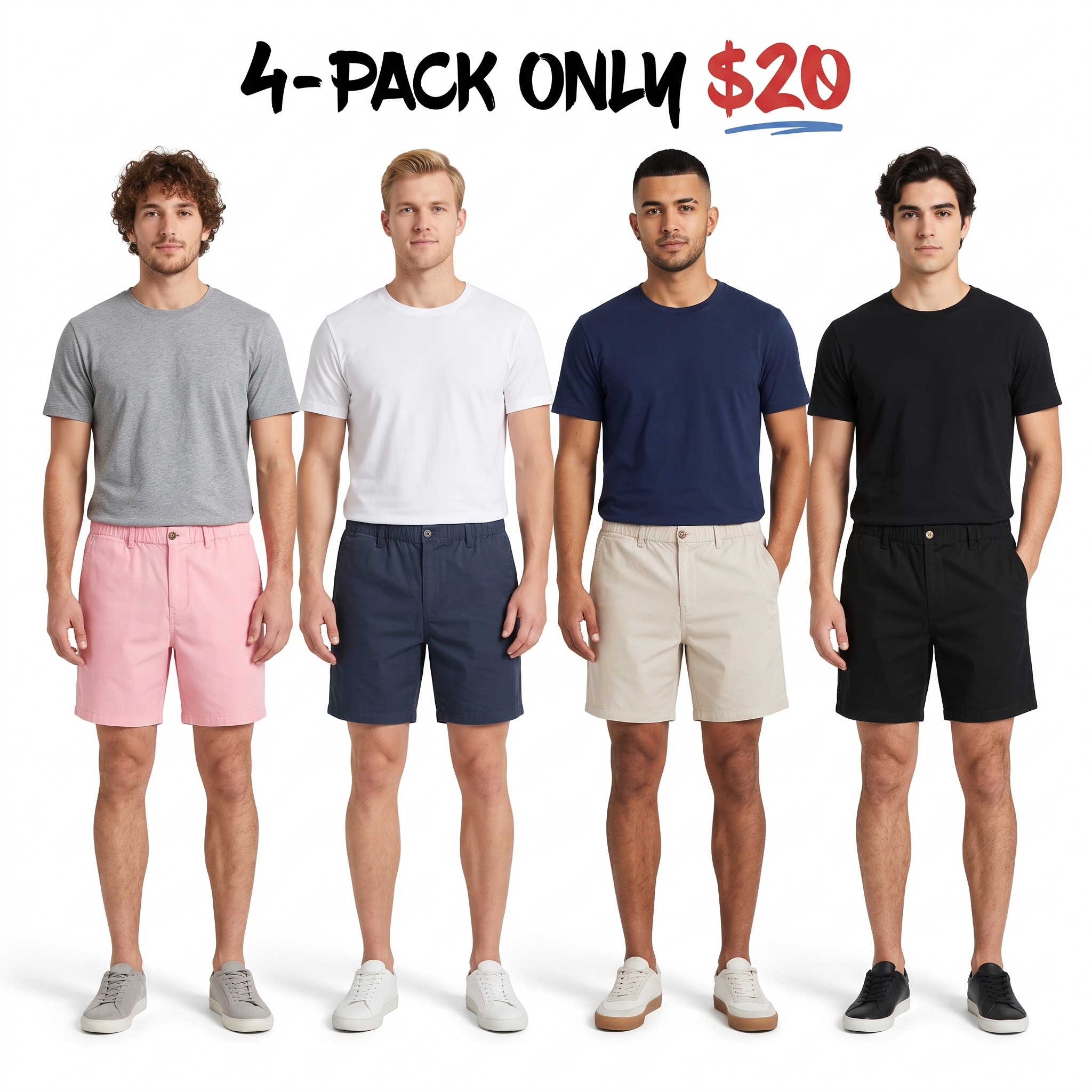 Men’s 5.5" Stretch Mesh Casual Shorts