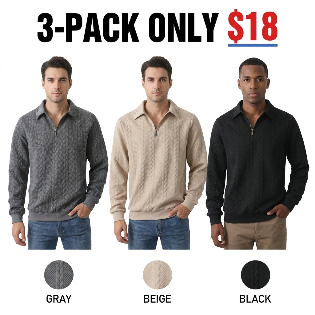  Fitted Knit Polo Sweater