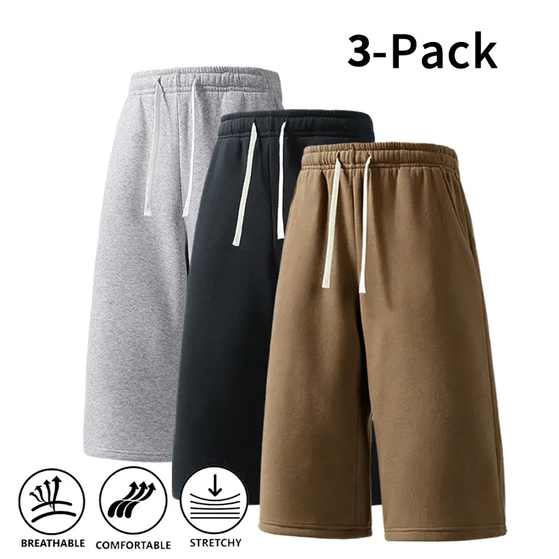3-Pack Men’s Athletic Sweat Shorts