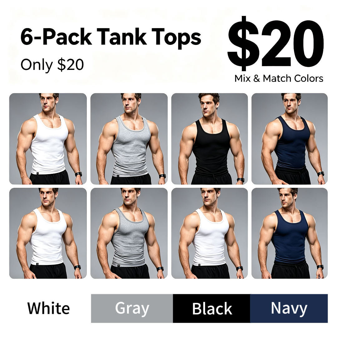 Men’s Ribbed Athletic Tank Top