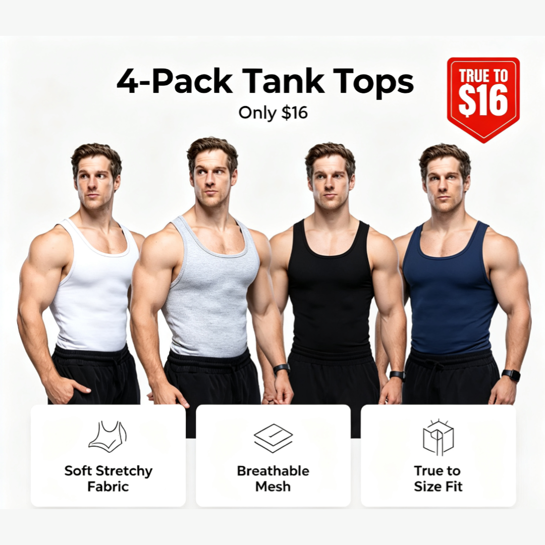Men’s Ribbed Athletic Tank Top