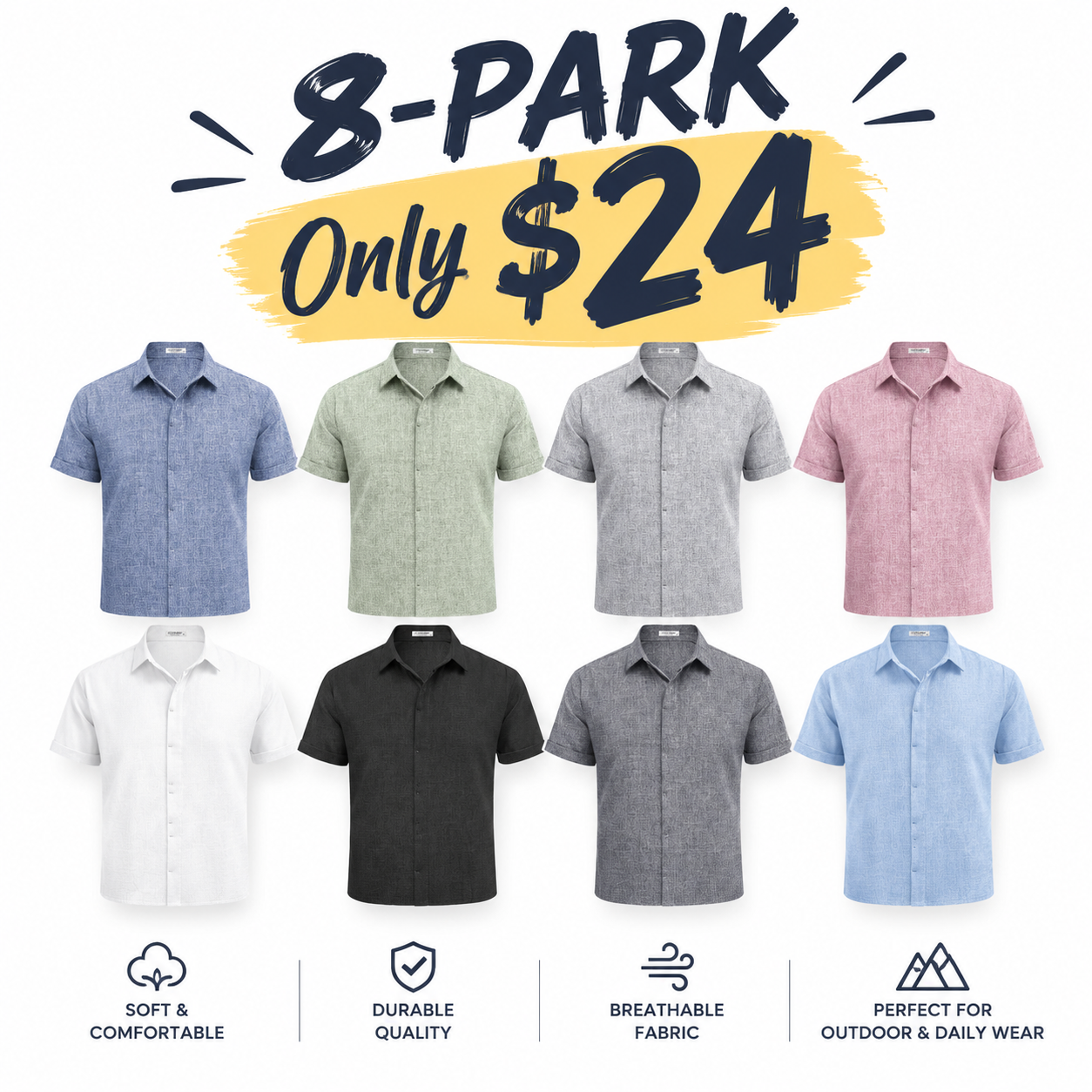 Men’s Short Sleeve Button-Down Shirt