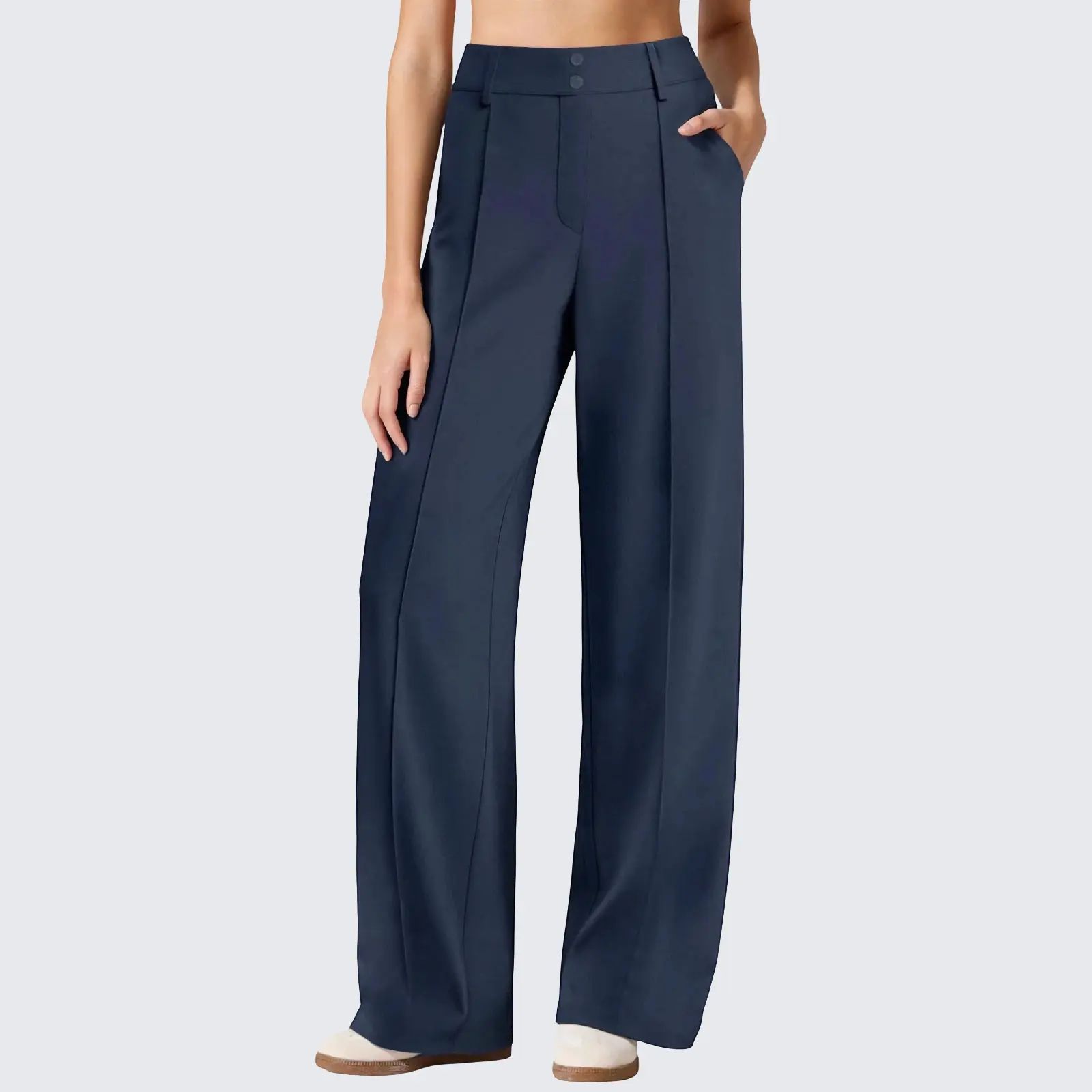 Women's High-Rise Straight Leg Ponte Pants