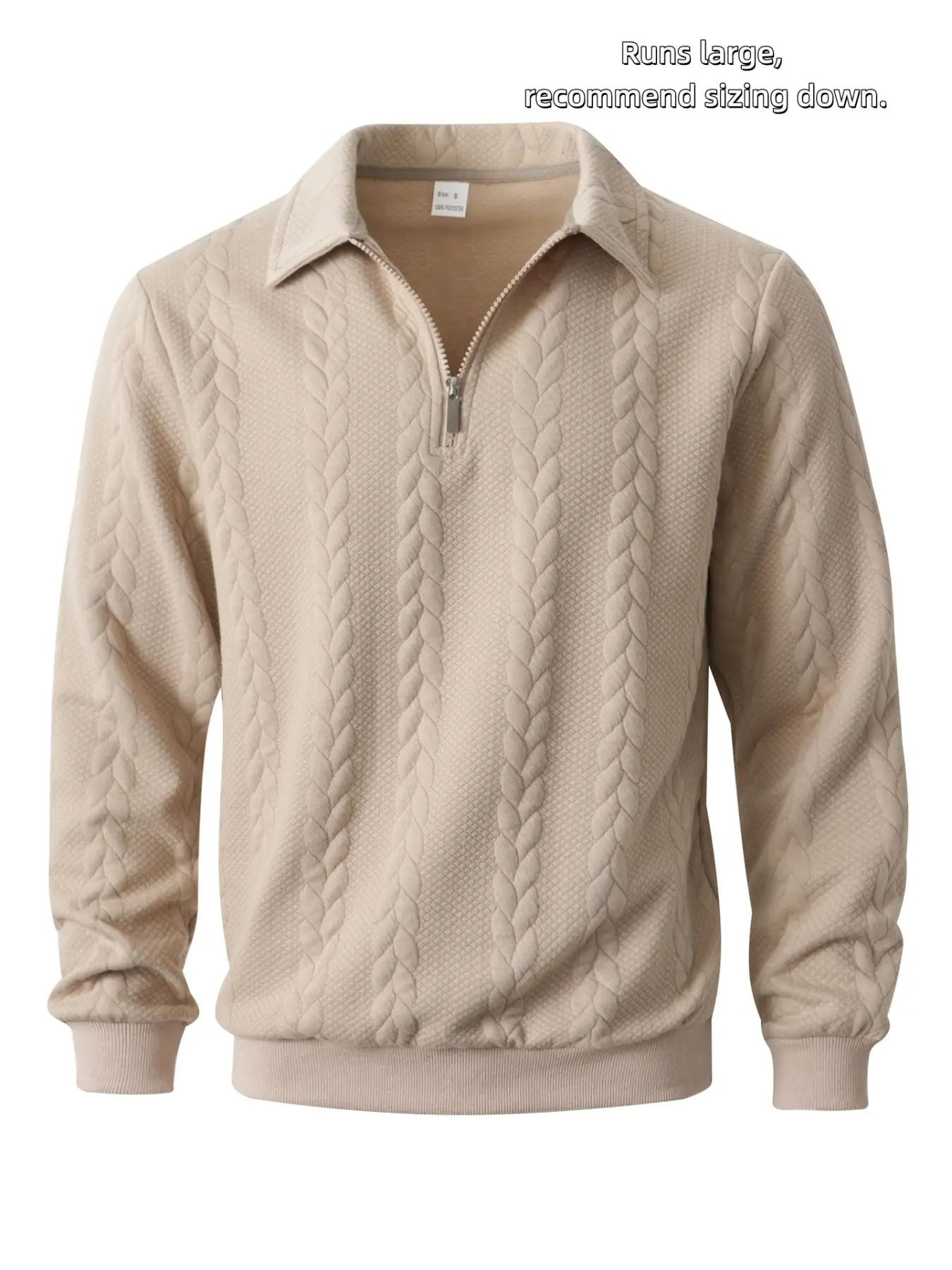Men’s Half-Zip Knit Polo Sweater