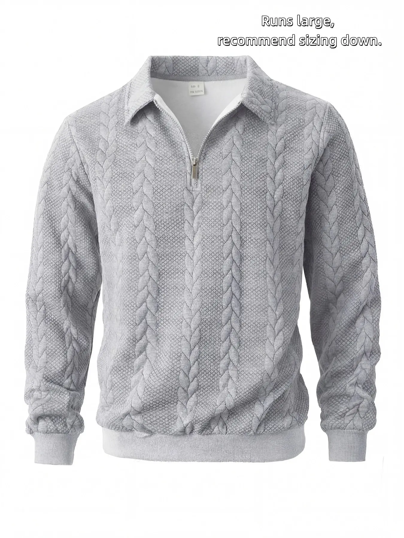 Men’s Half-Zip Knit Polo Sweater