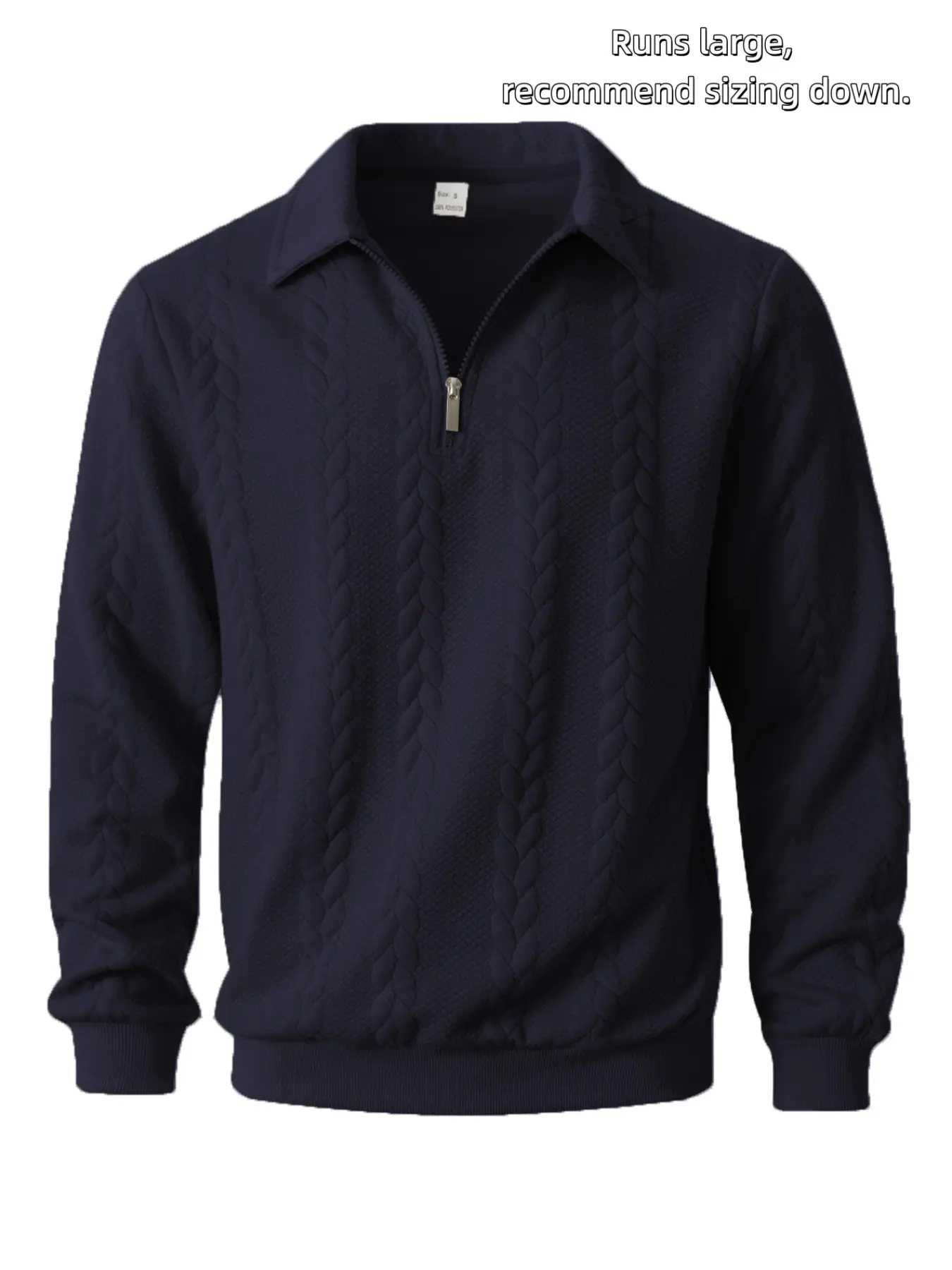 Men’s Half-Zip Knit Polo Sweater