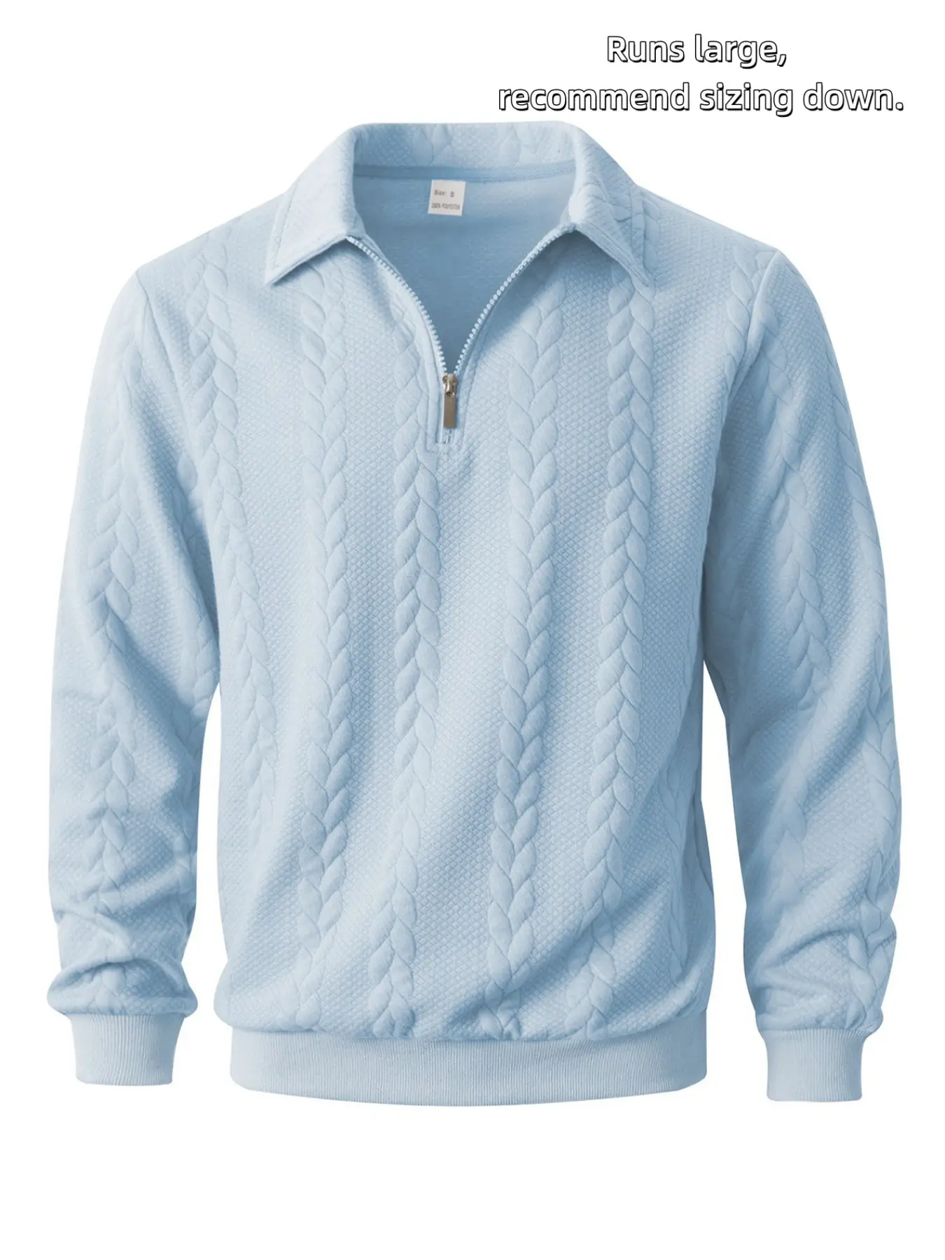 Men’s Half-Zip Knit Polo Sweater