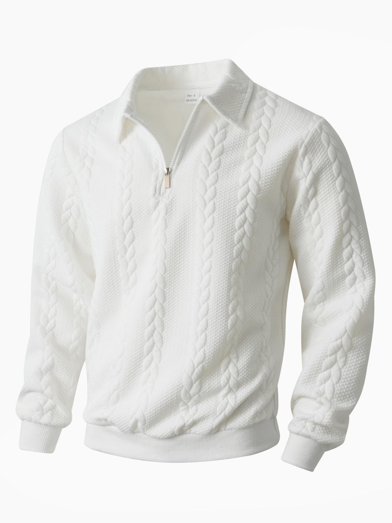 Men’s Half-Zip Knit Polo Sweater