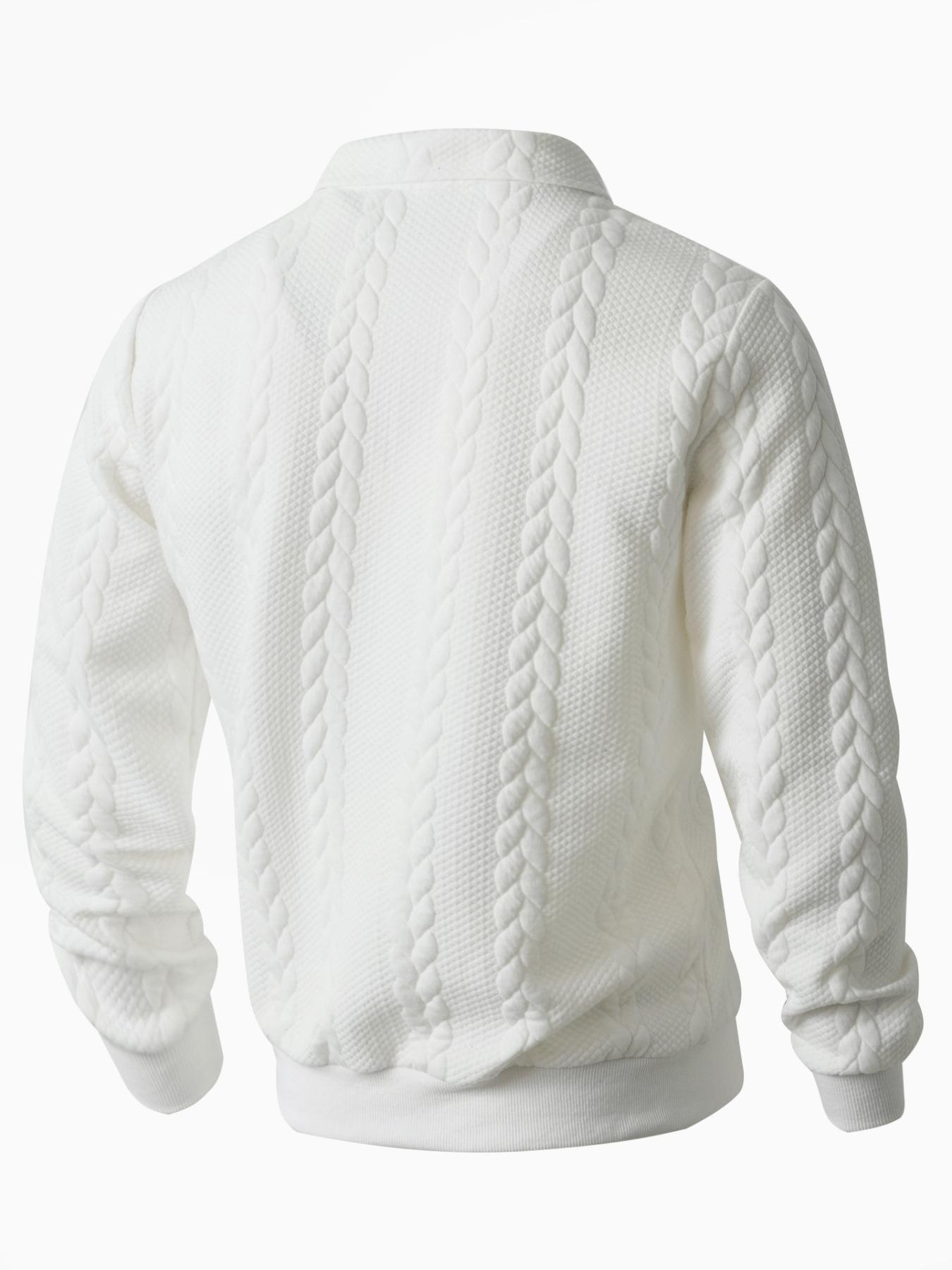 Men’s Half-Zip Knit Polo Sweater