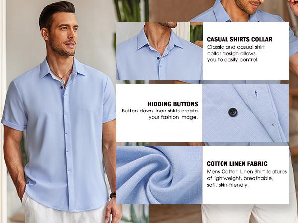 Men’s Short Sleeve Button-Down Shirt