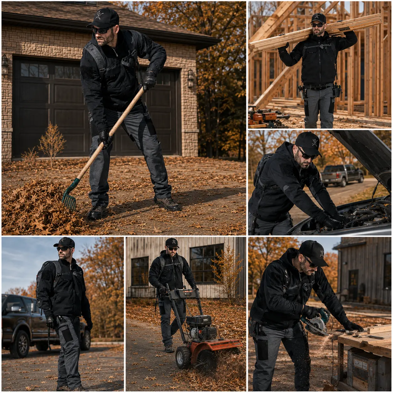 Men’s Tactical Cargo Work Pants – Water-Resistant Multi-Pocket Utility Pants