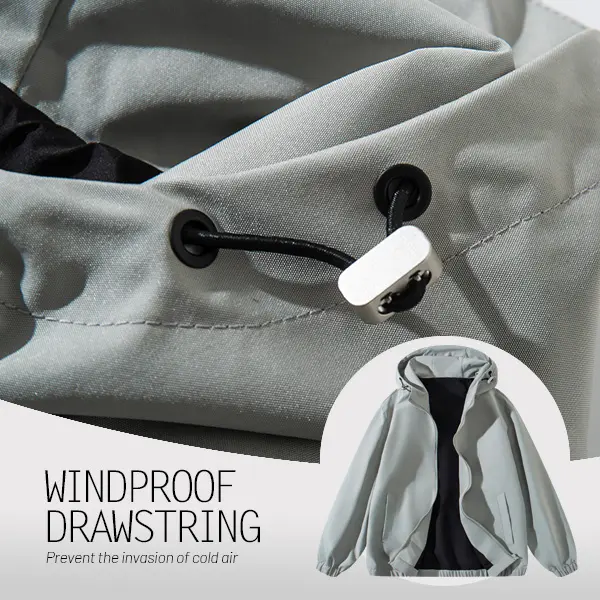 Unisex Lightweight Windproof Hooded Jacket