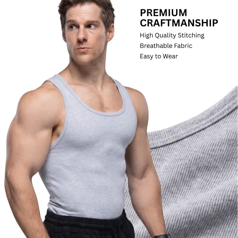 Men’s Ribbed Athletic Tank Top
