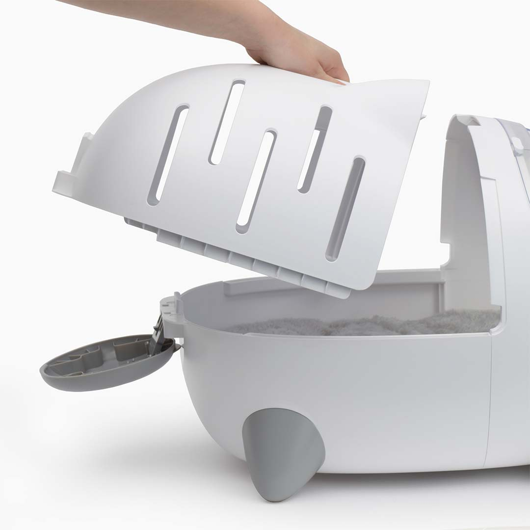 Spaceship-Style Cat Bed & Carrier – Whitea