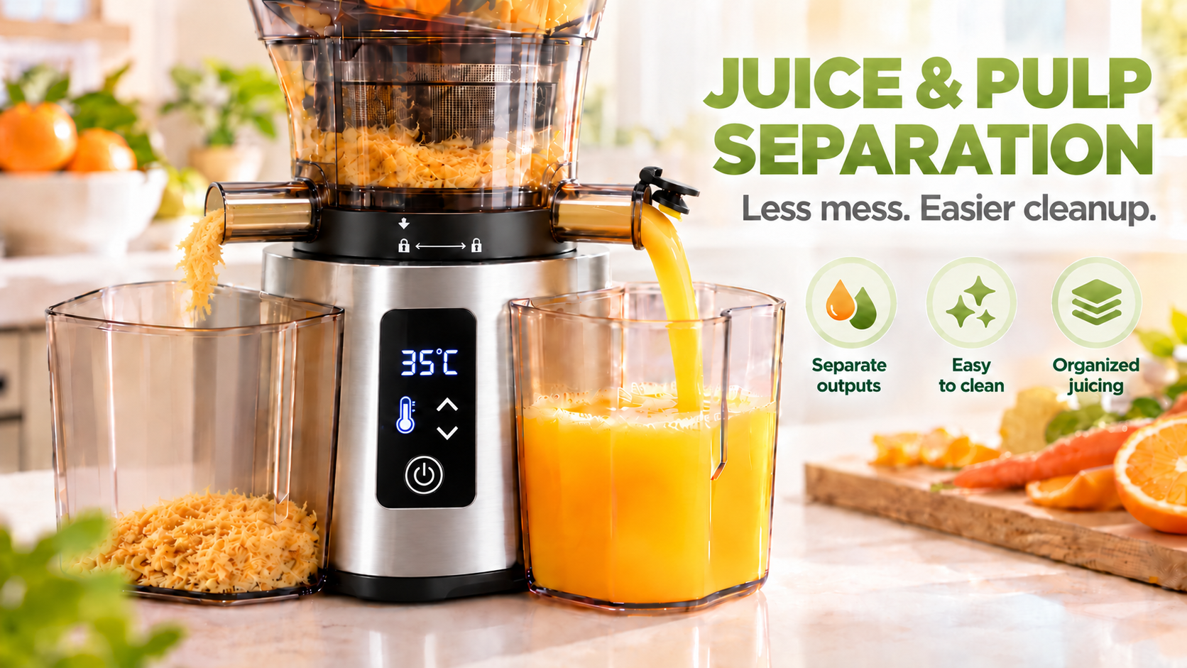 Juice and pulp separation