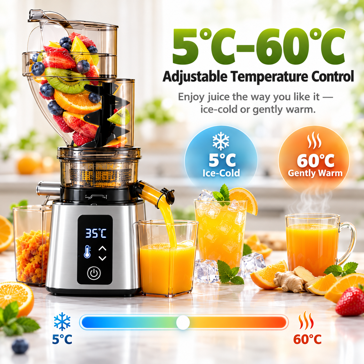 Onefaceu™-Whole Fruit Cold Press Juicer – Less Prep, More Juice-Upgraded version launched