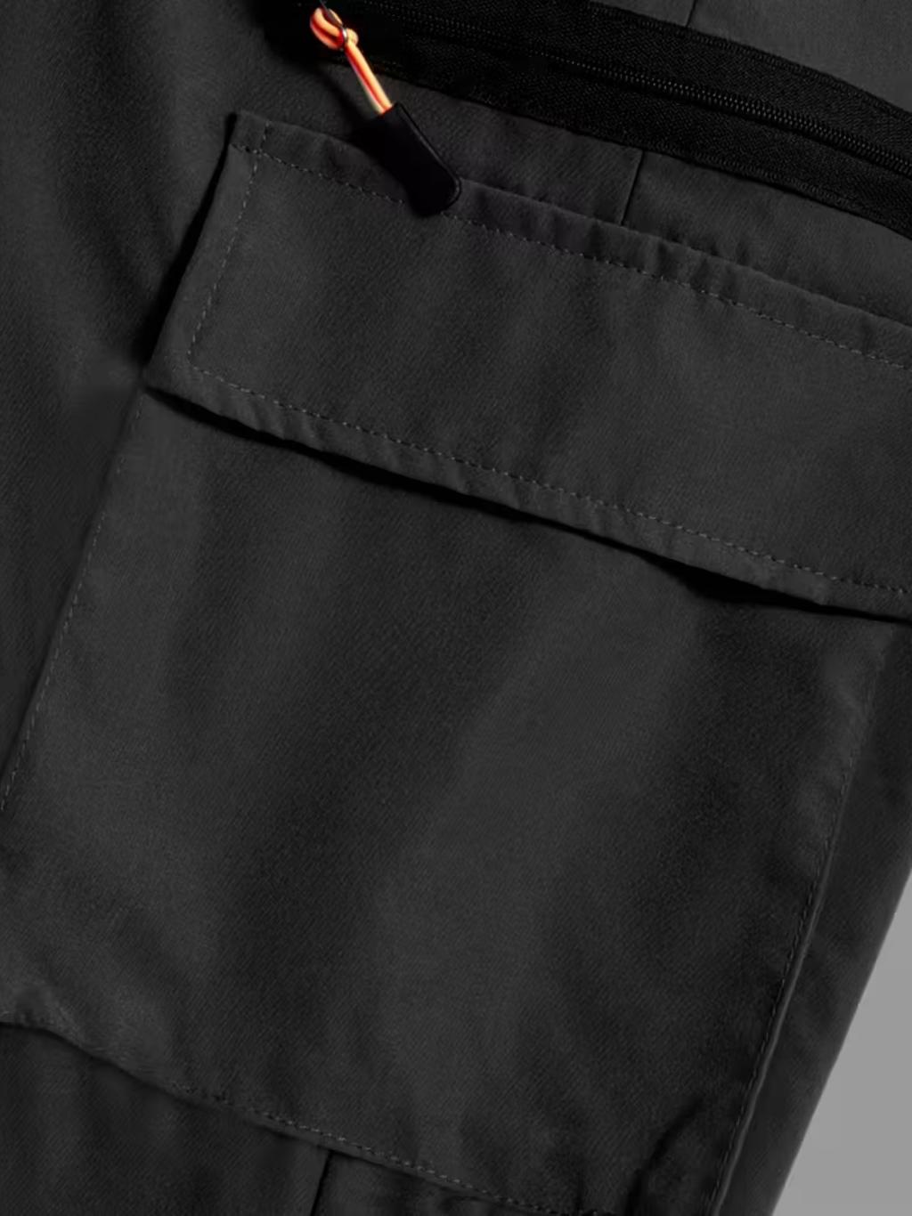 Women&rsquo;s lightweight loose cargo pants with multiple pockets, decorative faux zipper design (no back pockets), made from 130 g new fabric&mdash;lightweight, breathable, quick-drying. Women&rsquo;s bottoms/women&rsquo;s trousers (with size options for long women&rsquo;s pants in p