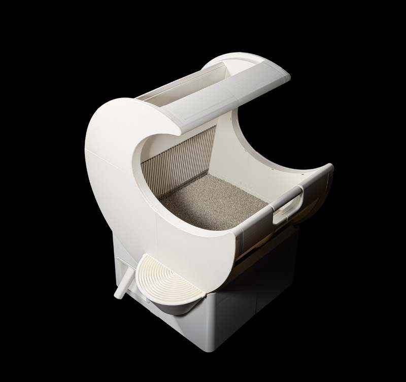 Open Top Self-Cleaning Cat Litter Box